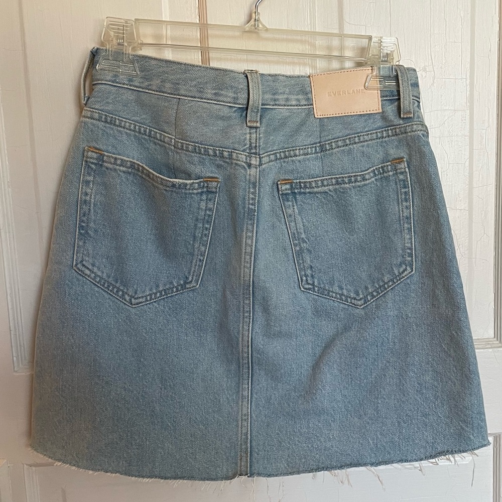 Everlane Denim Reconstructed skirt - Picture 4 of 7